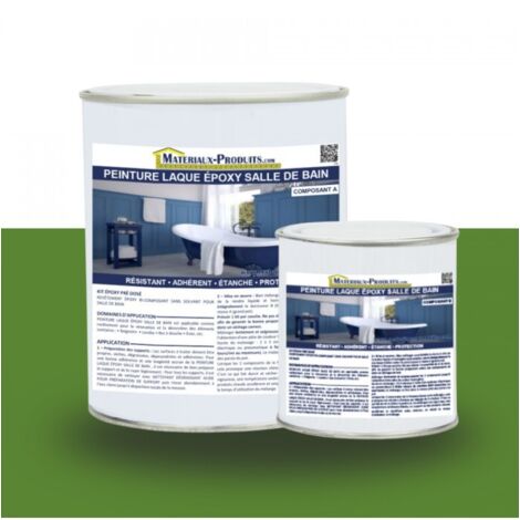 Peinture Laque Epoxy Salle de Bain - 1 Kg Vert Gazon - MATPRO