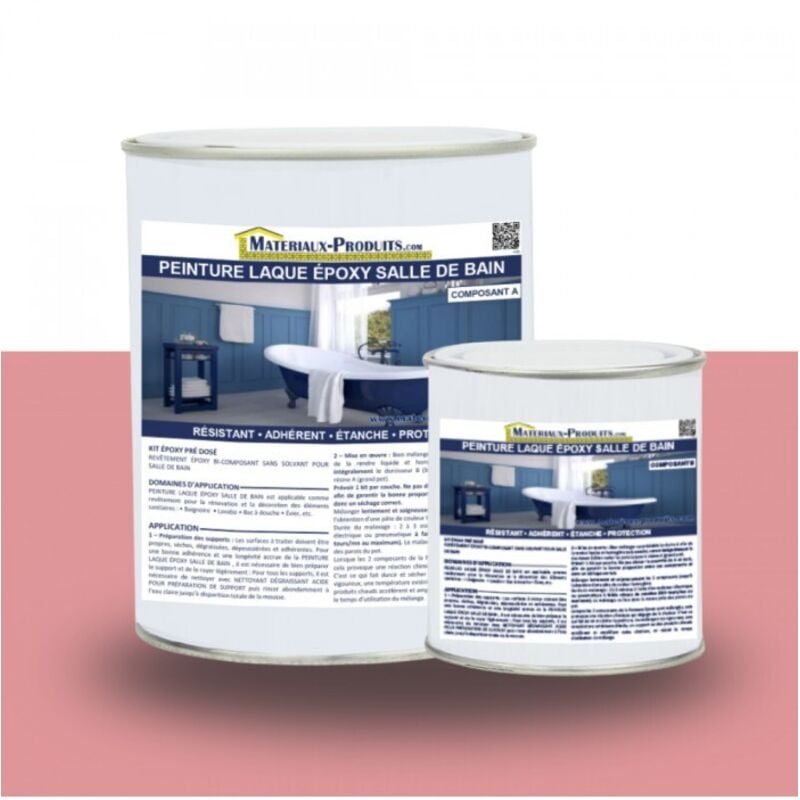 Matpro - Peinture Laque Epoxy Salle de Bain - 1 Kg Rose