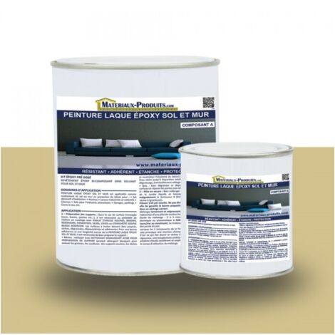 Peinture laque Epoxy Sol et Mur - 1 Kg Jaune sable - MATPRO