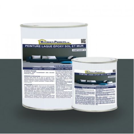 Peinture laque Epoxy Sol et Mur - 10 Kg Gris anthracite - MATPRO