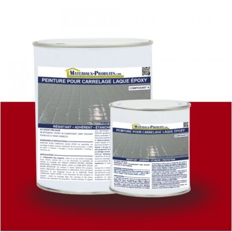 Peinture Laque Epoxy Spécial Carrelage - 1 Kg Rouge brique - MATPRO