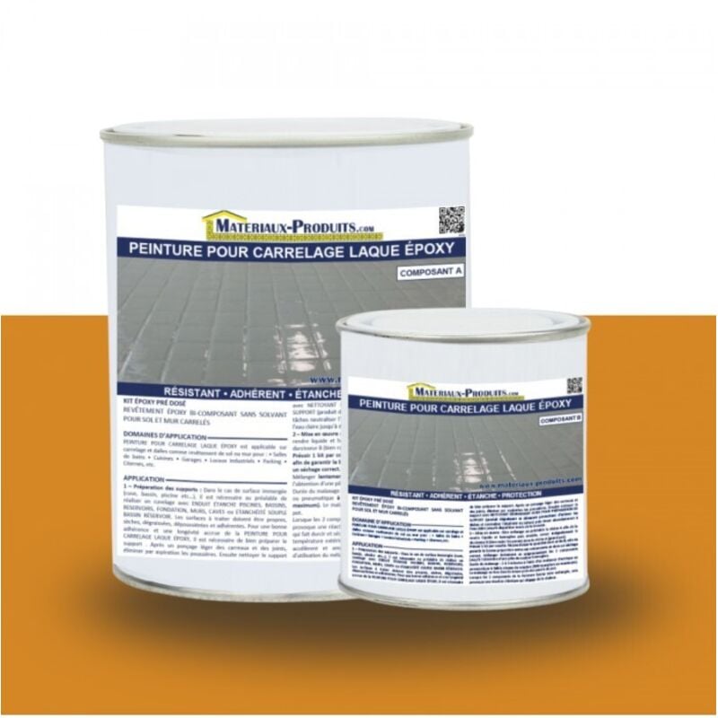 Matpro - Peinture Laque Epoxy Spécial Carrelage - 2.5 Kg Orange