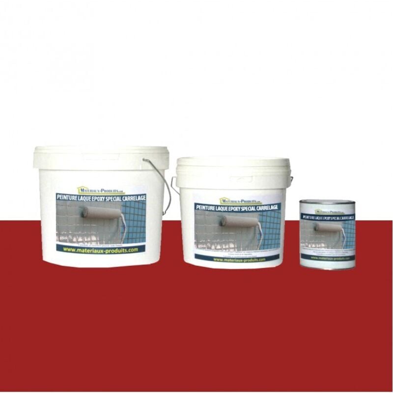 Matpro - Peinture Laque Epoxy Spécial Carrelage - 1 Kg Rouge