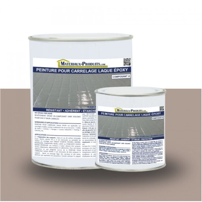 Peinture Laque Epoxy Spécial Carrelage - 2.5 Kg Taupe - MATPRO