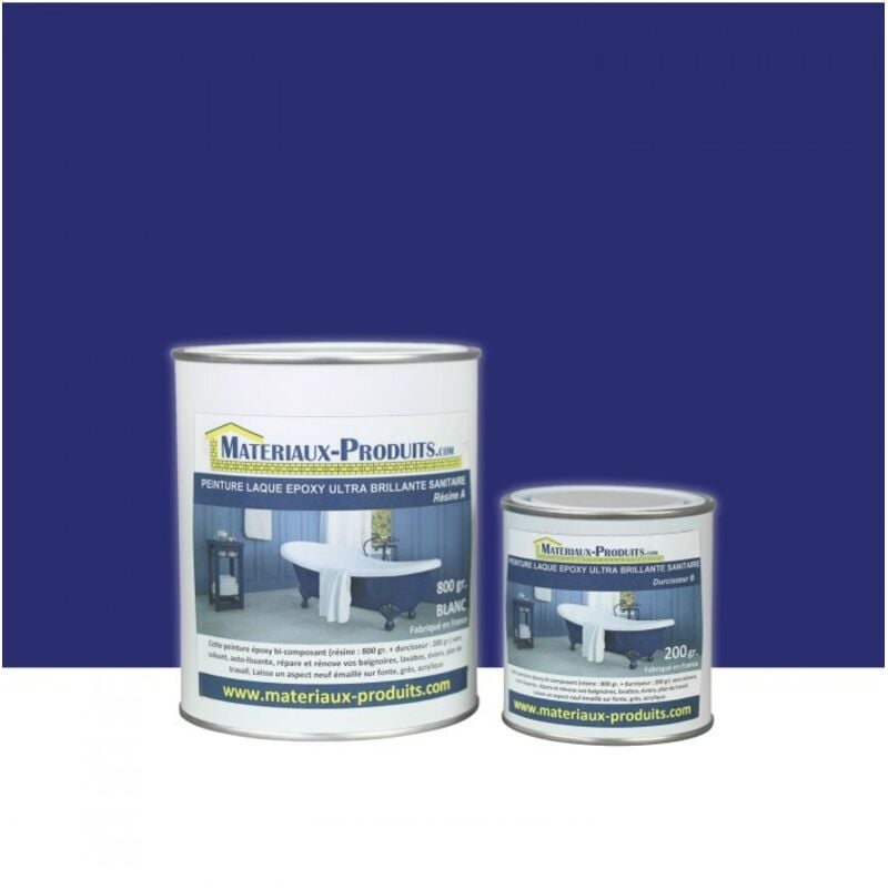 Matpro - Peinture Laque Epoxy Salle de Bain - 1 Kg Bleu marine