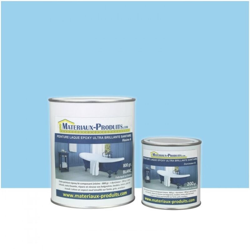 Matpro - Peinture Laque Epoxy Salle de Bain - 1 Kg Bleu piscine