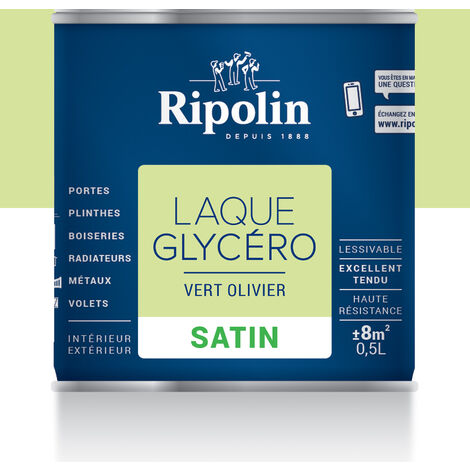 Laque Glycéro Intérieur et Extérieur, Brillant Ripolin