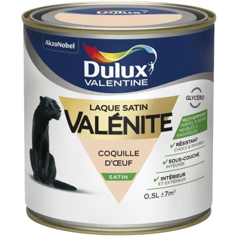 Peinture Laque Valénite Satin Coquille D'oeuf 0,5 L - Dulux Valentine