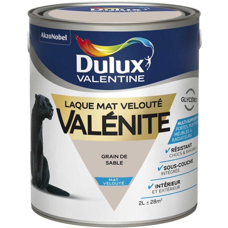 Peinture Laque Valénite Mat Grain De Sable 2 l Dulux Valentine