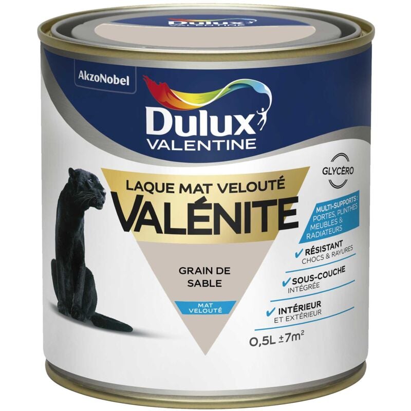 Peinture Laque Valénite Mat Grain De Sable 0,5 l Dulux Valentine