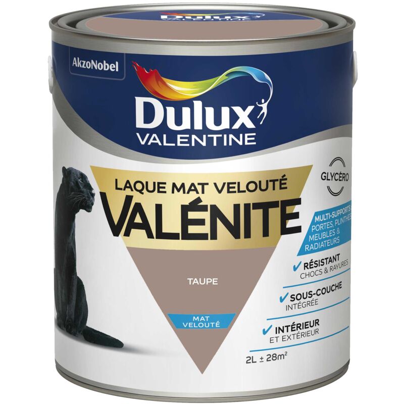 Peinture Laque Valénite Mat Taupe 2 L - Dulux Valentine