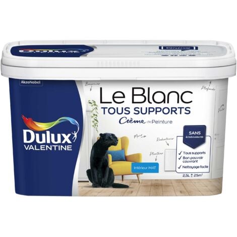 Peinture Le Blanc Tous Supports Crème de Peinture - Dulux Valentine