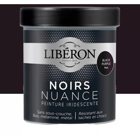 Peinture LIBÉRON Noirs Nuance Black Purple mat 0,5 L