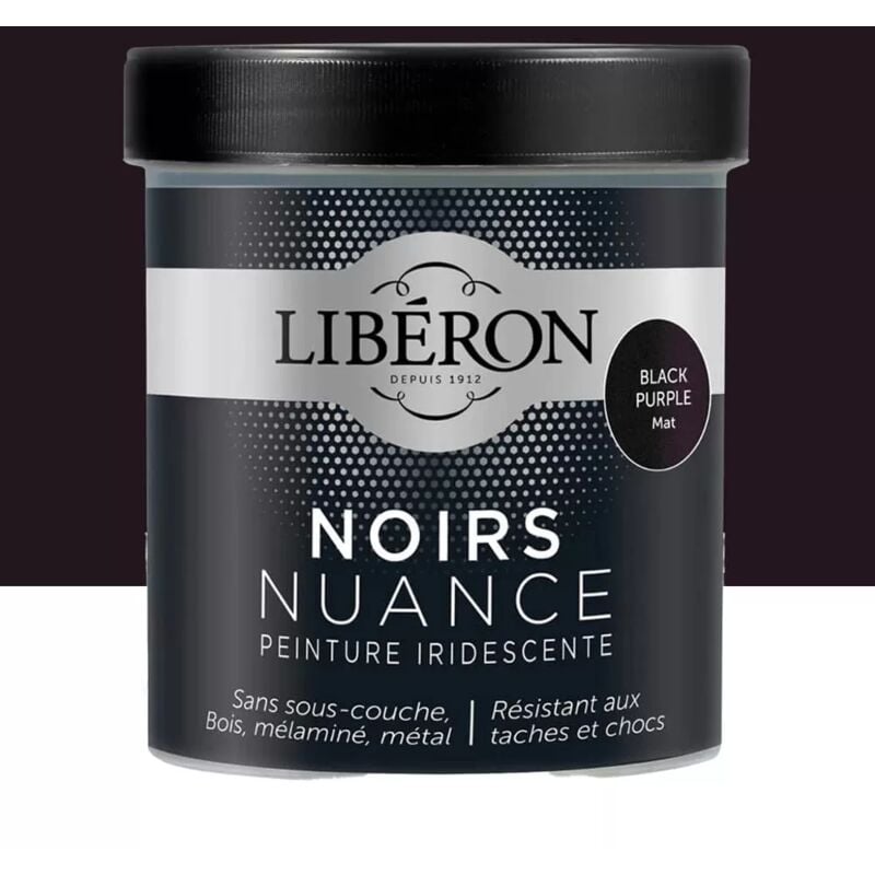 Liberon - Peinture libéron Noirs Nuance Black Purple mat 0,5 l