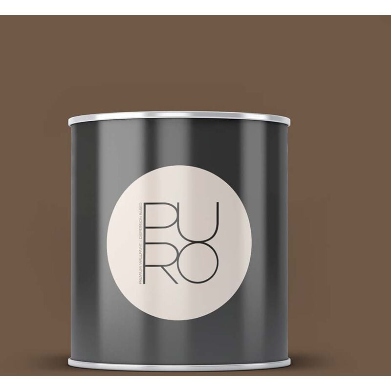 Peinture marron apaisant mat moderne et résistante Peinture satinée facile à appliquer Peinture puro Premium C7021 2,5L - Marron