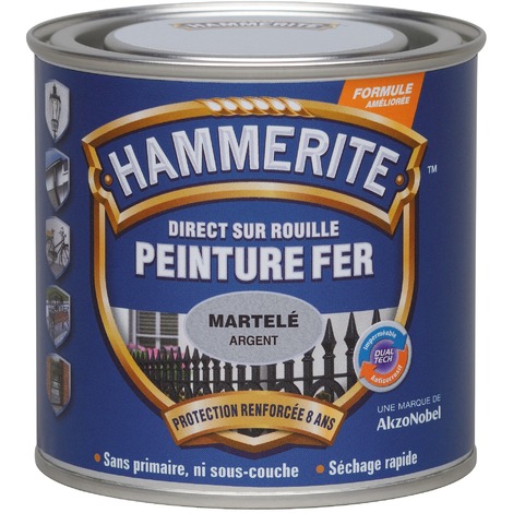 main image of "Hammerite Peinture fer Direct sur rouille Martelé"