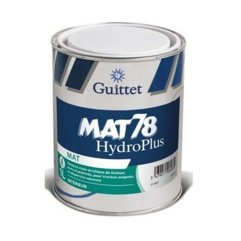 Peinture Mat 78 hydroplus 3 litres blanc - GUITTET