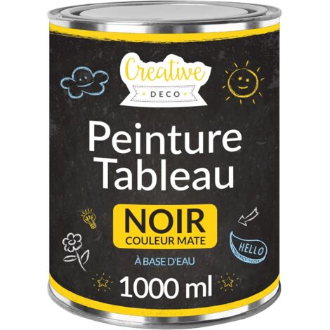 Peinture Mat Ardoise Tableau Noir 1L - A Base d’Eau