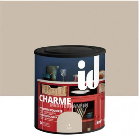 Peinture mate poudrée pour meubles et boiseries  0.5l tilleuil - ID New charme