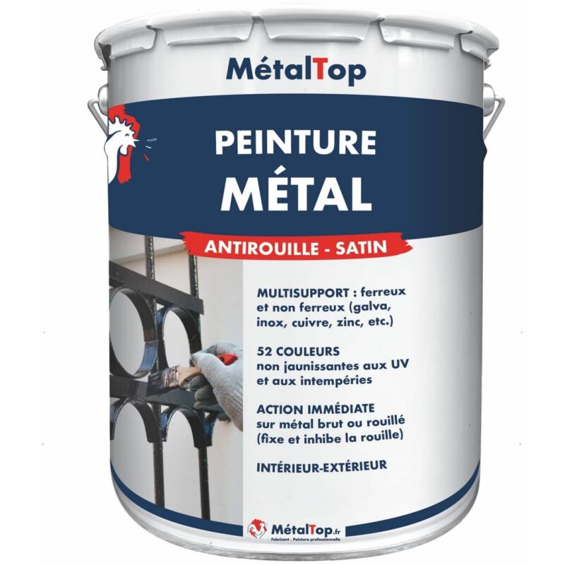Peinture Metal - Pot 5 L - 2000 - Orange jaune - Metaltop