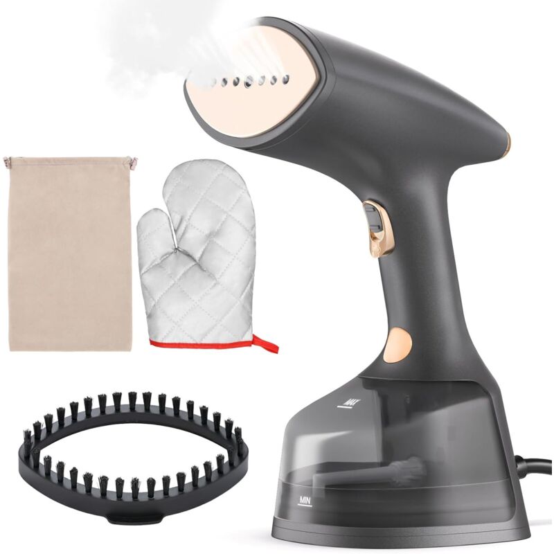 Decdeal - Peinture métallique tenue dans la main d'or gris du contact 1800W du vapeur led de vêtement de puissance élevée E16