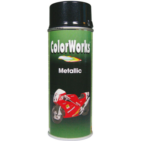 Peinture métallisée aérosol 400ml metal noir