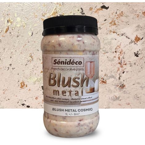 Peinture métallisée effet nuage – BLUSH METAL Kit Sous-couche Beige + Gel Cosmic pour 12m²