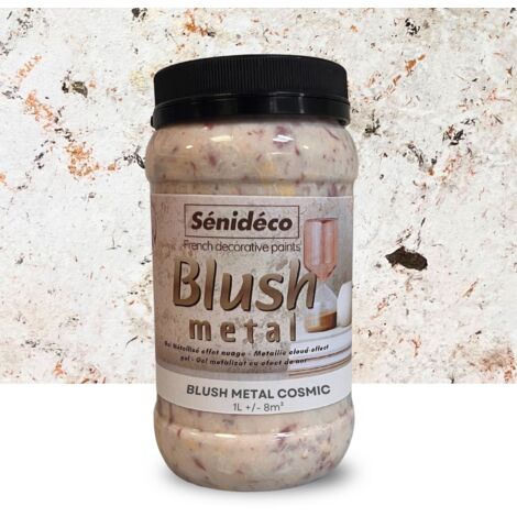 Peinture métallisée effet nuage – BLUSH METAL Kit Sous-couche Blanche + Gel Cosmic pour 12m²