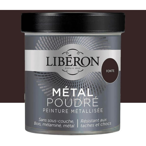 Peinture métallisée Libéron Métal Poudré Fonte 0,5 L