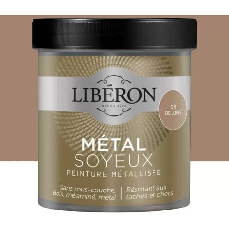 Peinture métallisée Libéron Métal Soyeux Or de lune 0,5 L
