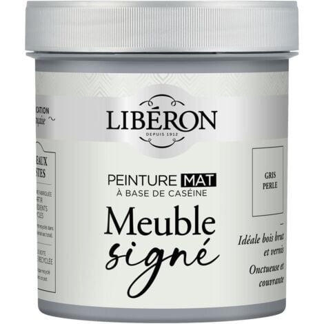 Peinture meuble à base de caséine LIBERON Gris perle mat 500 ML