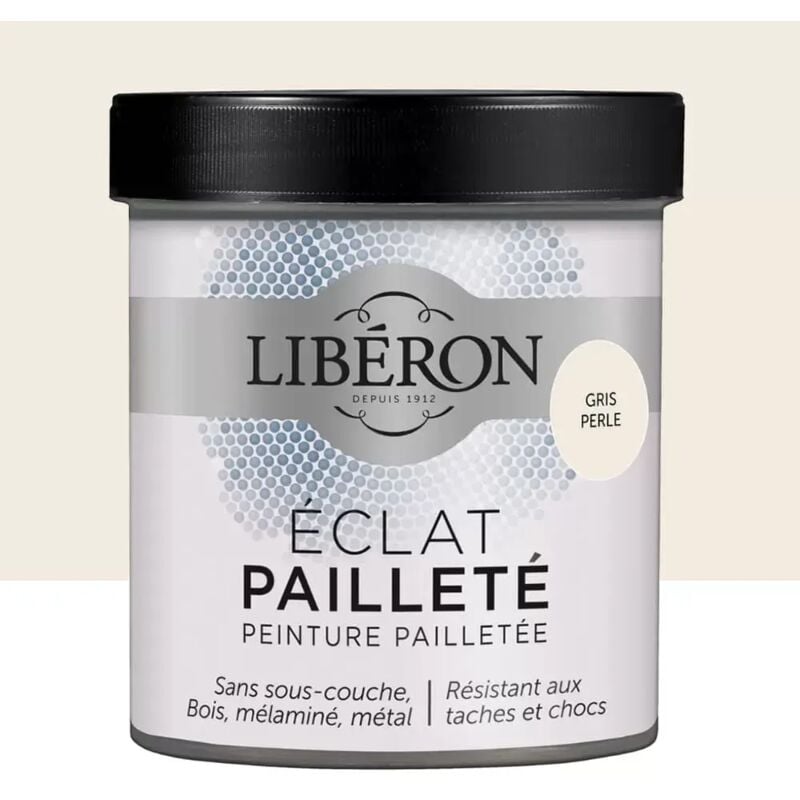 Peinture meuble Eclat Pailleté LIBERON Gris perle 0,5 L