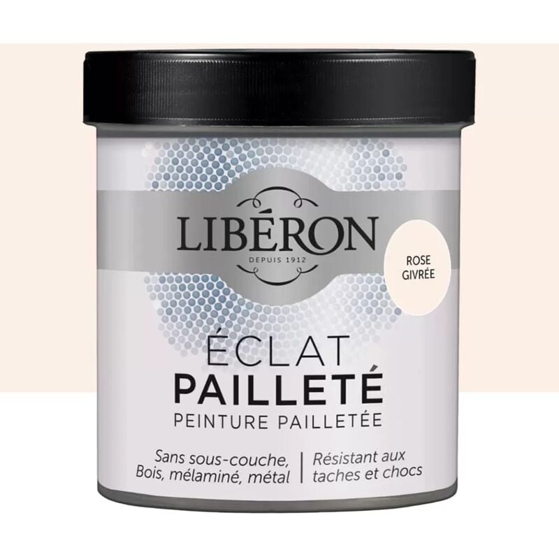 Peinture meuble Eclat Pailleté LIBERON Rose givré 0,5 L