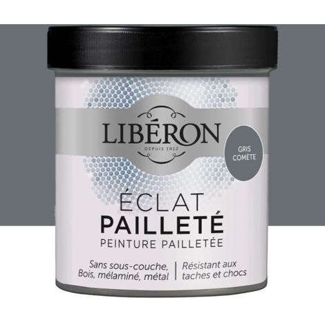 Peinture meuble Eclat Pailleté LIBERON Gris comète 0,5 L