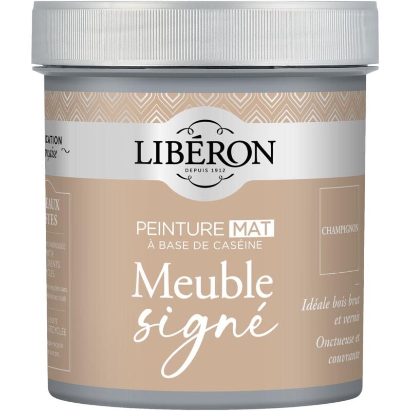 Liberon - Peinture meuble à base de caséine Champignon mat 500 ml