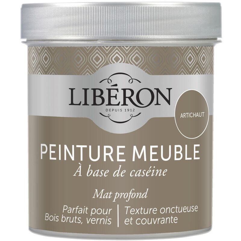 Liberon - Peinture meuble à base de caséine Artichaut mat 500 ml