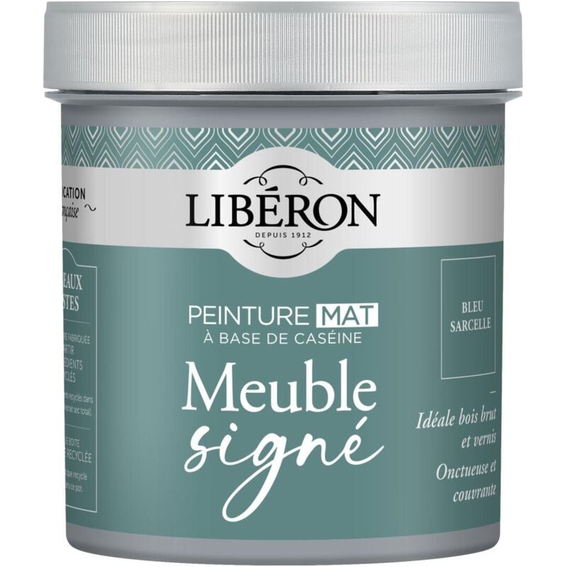 Peinture meuble à base de caséine Liberon Bleu Sarcelle mat 500 ml