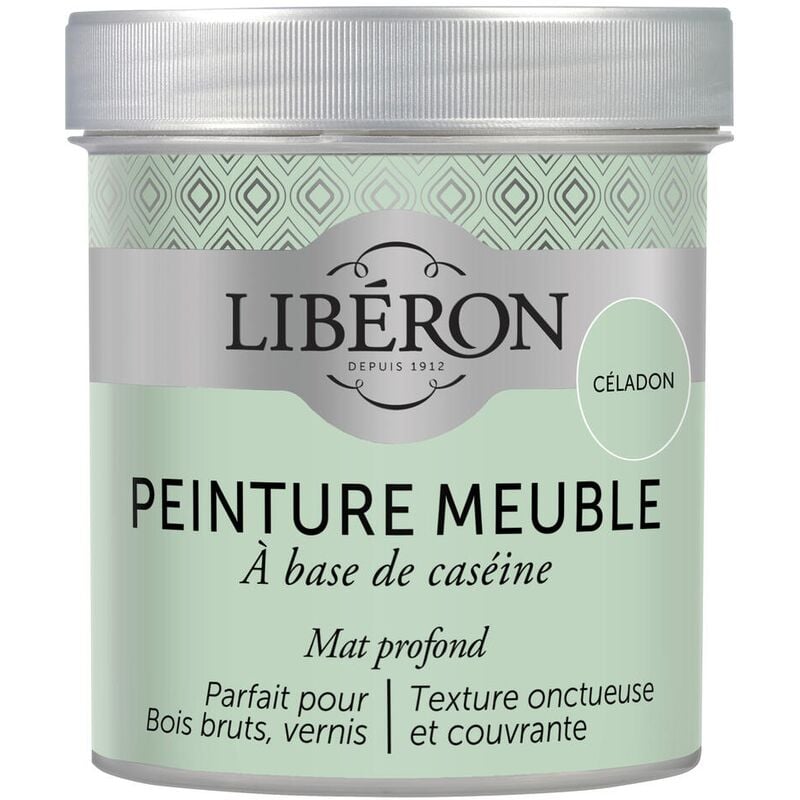 Liberon - Peinture meuble à base de caséine Céladon mat 500 ml