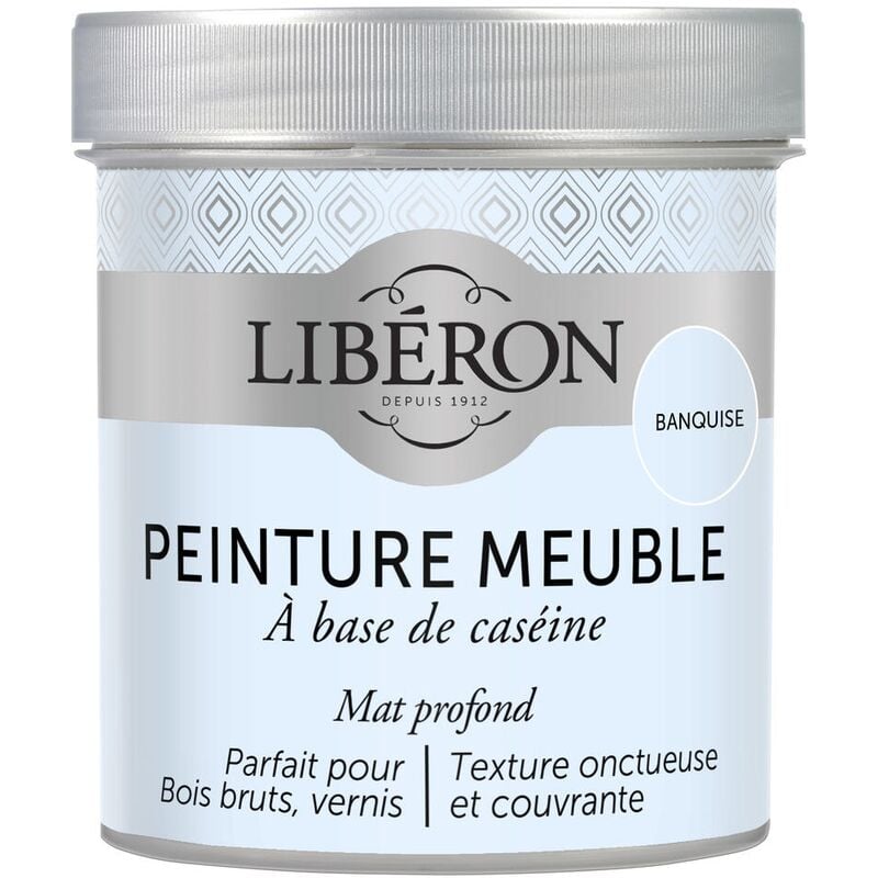 Liberon - Peinture meuble à base de caséine Banquise mat 500 ml
