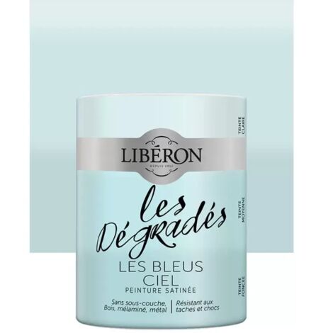 Peinture meuble LIBÉRON 'Les Dégradés' Les Bleus Ciel 0,6 L