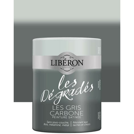Peinture meuble LIBÉRON 'Les Dégradés' Les Gris Carbone 0,6 L - Les Gris Carbone