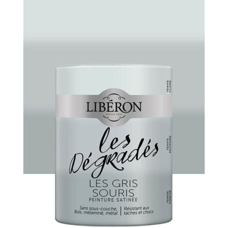 Peinture meuble LIBÉRON 'Les Dégradés' Les Gris Souris 0,6 L