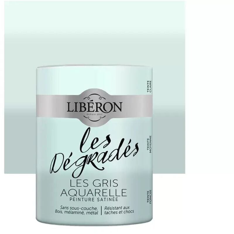 Liberon - Peinture meuble libéron 'Les Dégradés' Les Gris Aquarelle 0,6 l