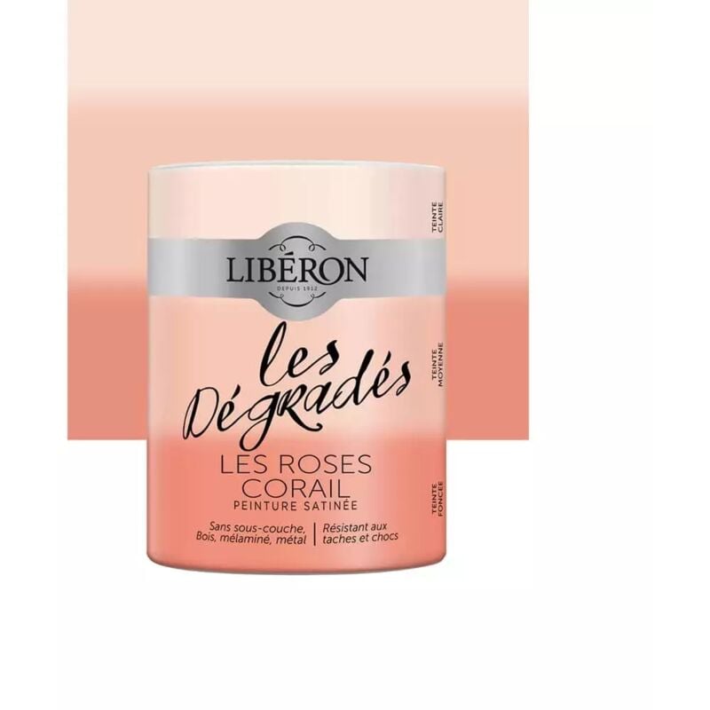 Liberon - Peinture meuble libéron 'Les Dégradés' Les Roses Corail 0,6 l