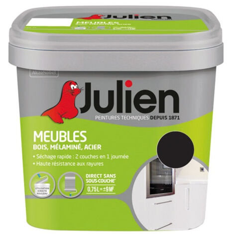 Peinture Meuble Satin 0.75l Noir - Julien