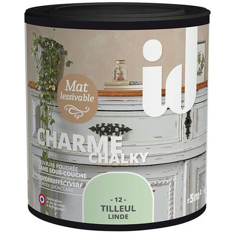 Peinture meubles et boiseries CHARME 500ML TILLEUL - ID Paris