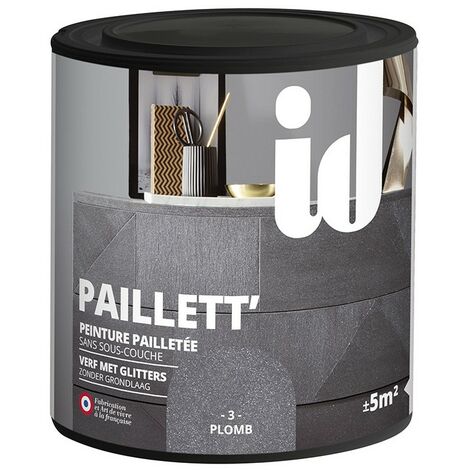 Peinture meubles et boiseries PAILLETT 500ML CARBONE - ID Paris