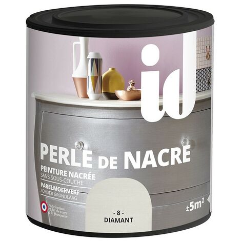 Peinture meubles et boiseries PERLE DE NACRE 500ML DIAMANT - ID Paris - diamant
