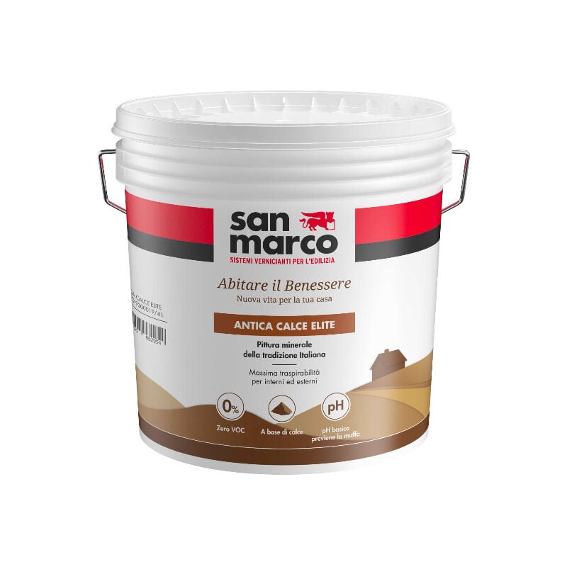 Peinture minérale SAN MARCO Antica Calce Elite base deep 4L - SAN MARCO