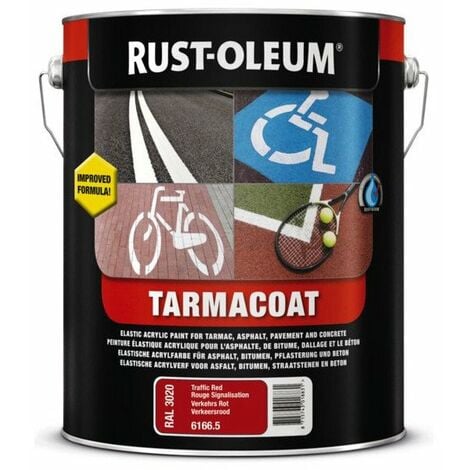 Peinture Monocomposant Pour Sol Exterieur Tarmacoat Colorisral : 9016 Blanc Trafic